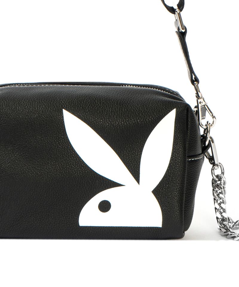 Bolsas De Mao Playboy Couro Crossbody Feminino Pretas | GCVHM8205