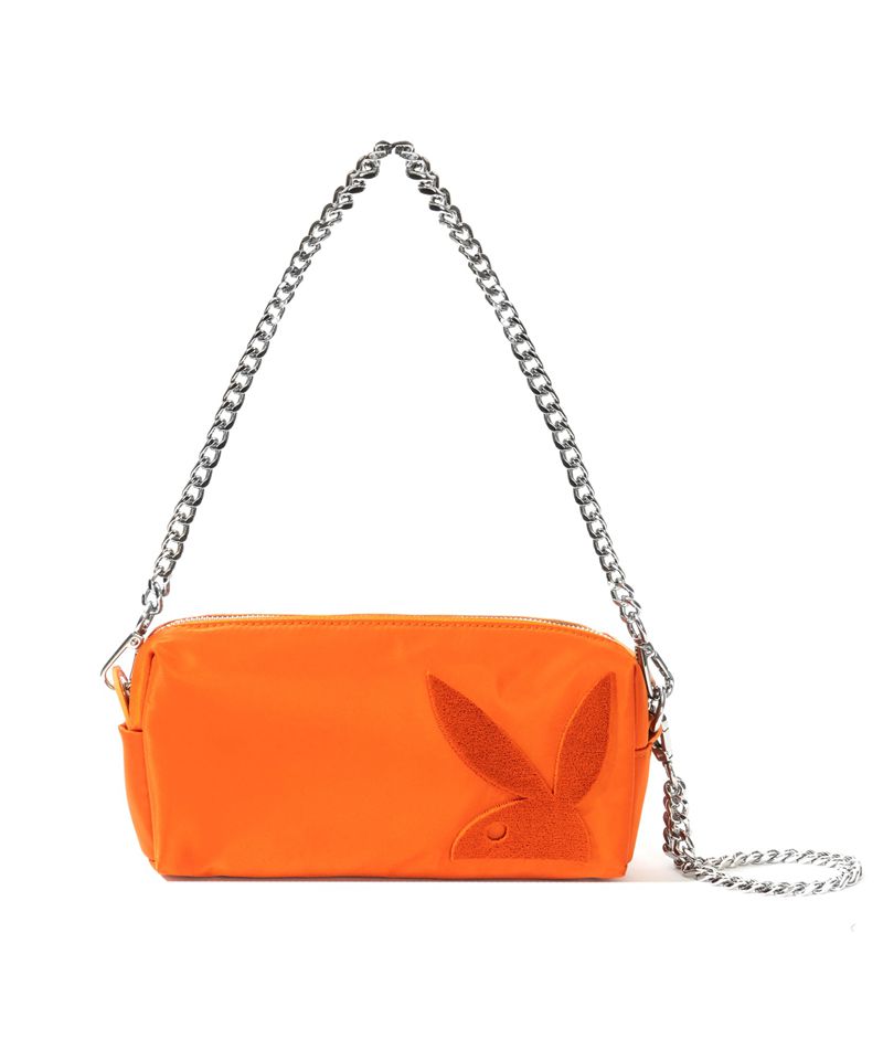 Bolsas De Mao Playboy Nylon Clutch Feminino Mostarda | SPNUE9816