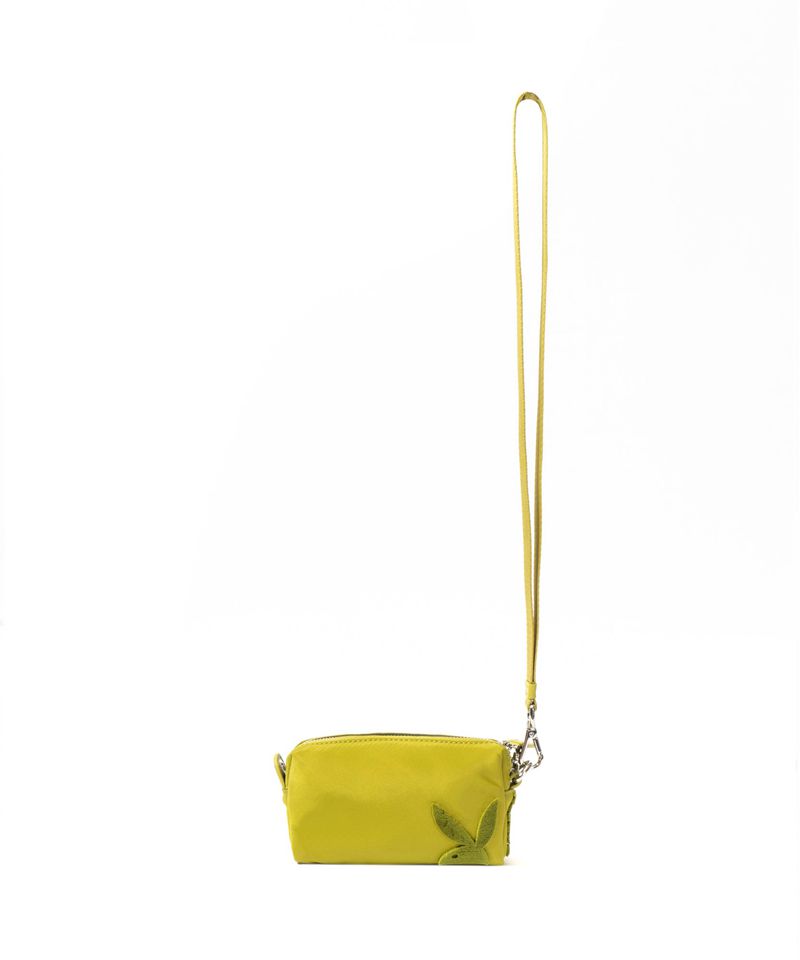 Bolsas De Mao Playboy Nylon Pouchette Feminino Verde Oliva | BJTCD2904