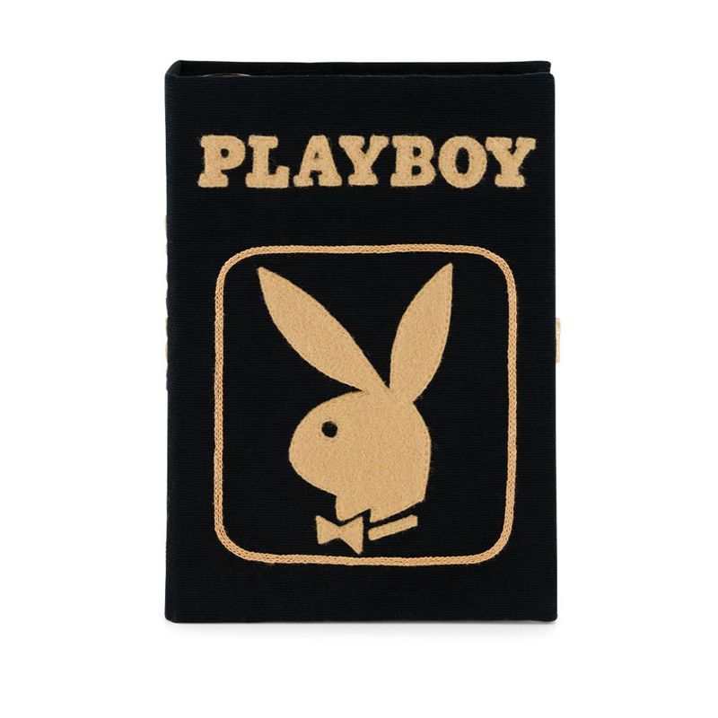 Bolsas De Mao Playboy Olympia Le-Tan January 1984 Cover Clutch Feminino Pretas Douradas | XGPKQ5831