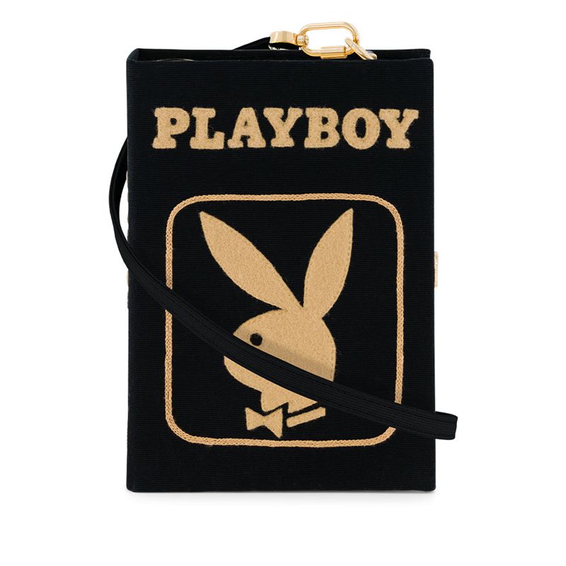 Bolsas De Mao Playboy Olympia Le-Tan January 1984 Cover Clutch Feminino Pretas Douradas | XGPKQ5831