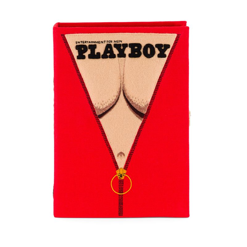 Bolsas De Mao Playboy Olympia Le-Tan July 1973 Cover Clutch Feminino Vermelhas | AIWKV8563