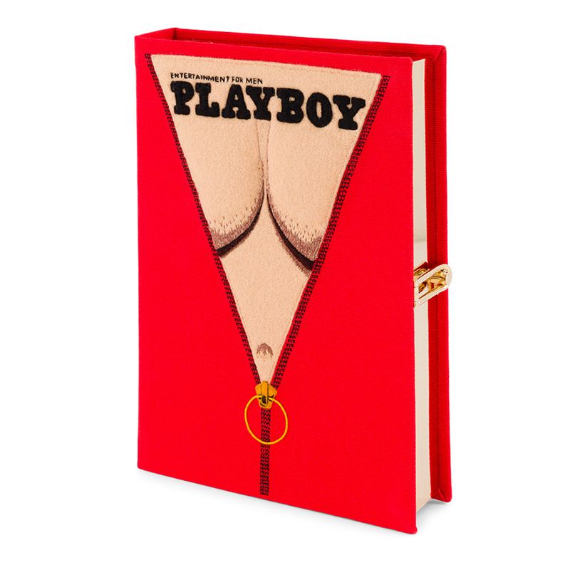 Bolsas De Mao Playboy Olympia Le-Tan July 1973 Cover Clutch Feminino Vermelhas | AIWKV8563