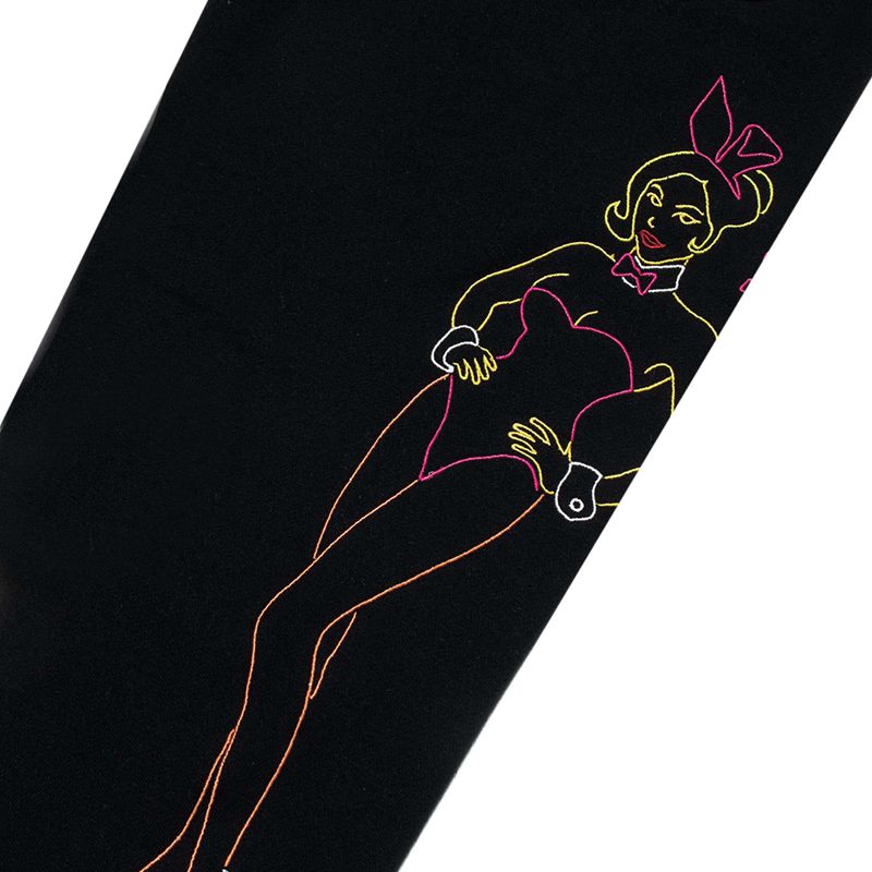 Calça De Moletom Playboy Bunny Outline Masculino Pretas | HTRXC5968