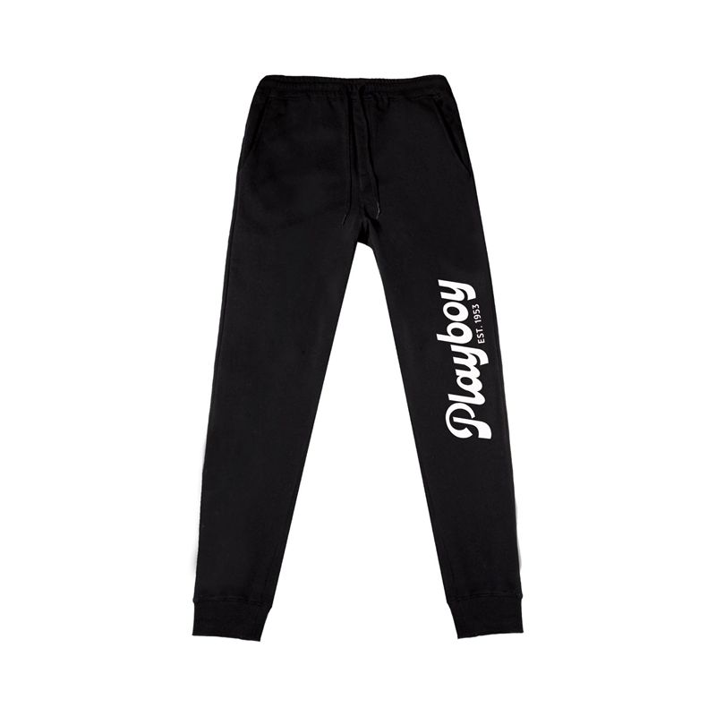 Calça De Moletom Playboy Desperado American Icon Jogger Masculino Branco | DKGSE9041