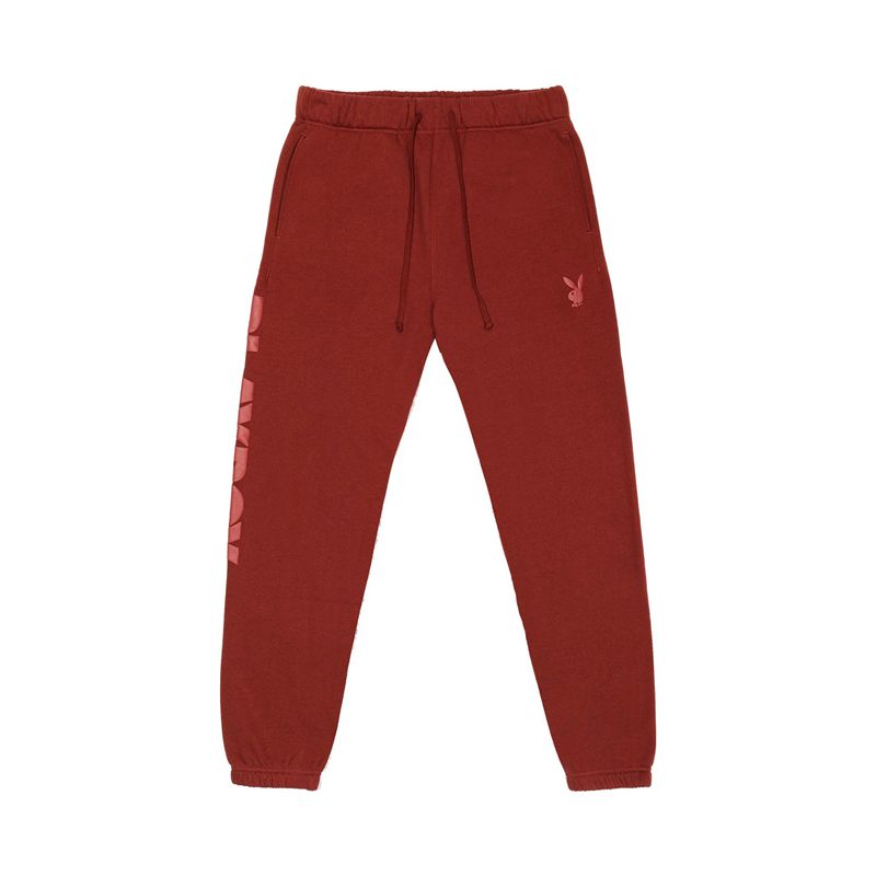 Calça De Moletom Playboy Pacsun Haus Masculino Bordeaux | LEDRF0251