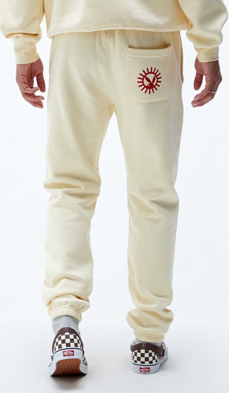 Calça De Moletom Playboy Play Masculino Branco | TLFNC9841