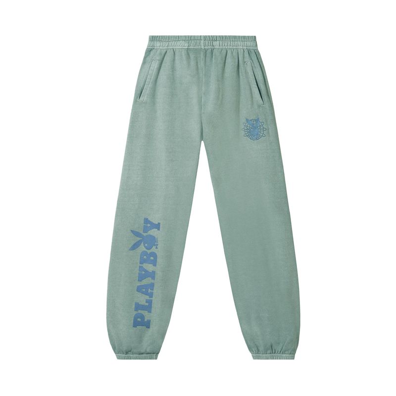 Calça De Moletom Playboy Sun Washed Plby Sweatpant Masculino Verdes Azuis | TVMZH8314