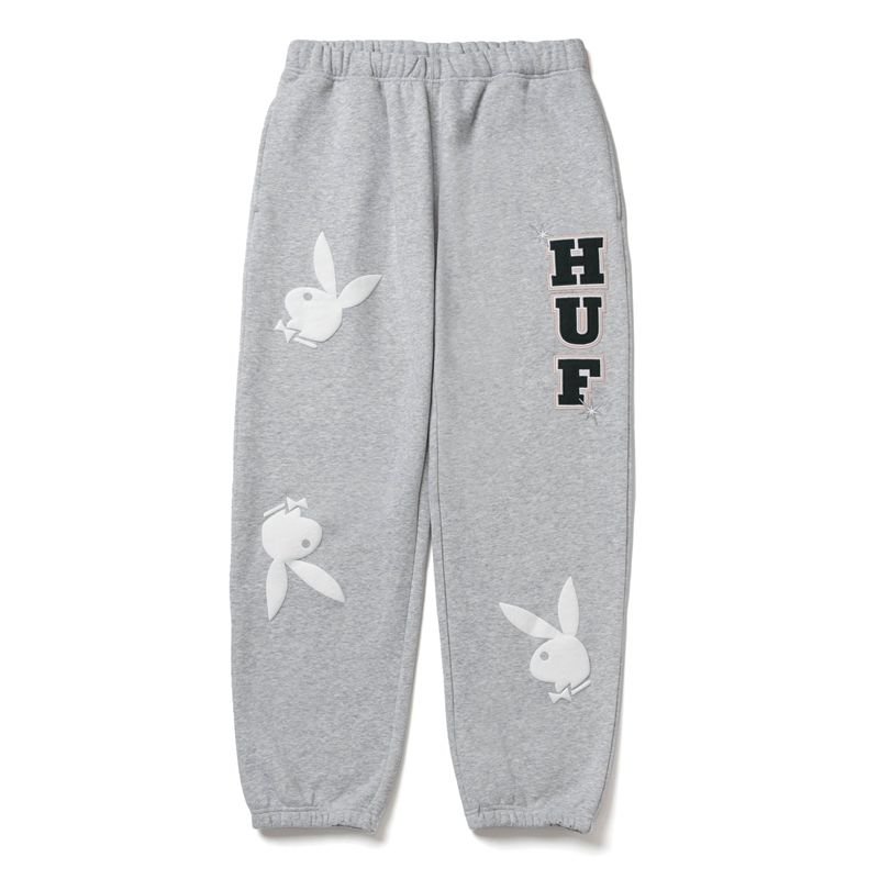 Calça De Moletom Playboy X Huf Rabbit Head Masculino Pretas | PYMOJ6258