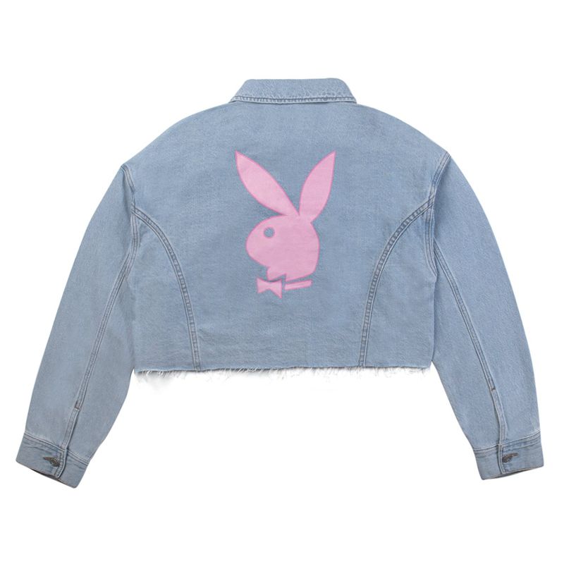 Calça Jeans Playboy Bunny Feminino Azuis | DXPCK3219