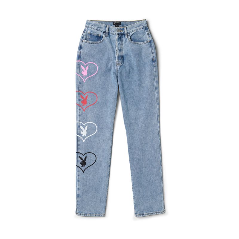 Calça Jeans Playboy Gy Feminino Azuis | ZWKGP8652