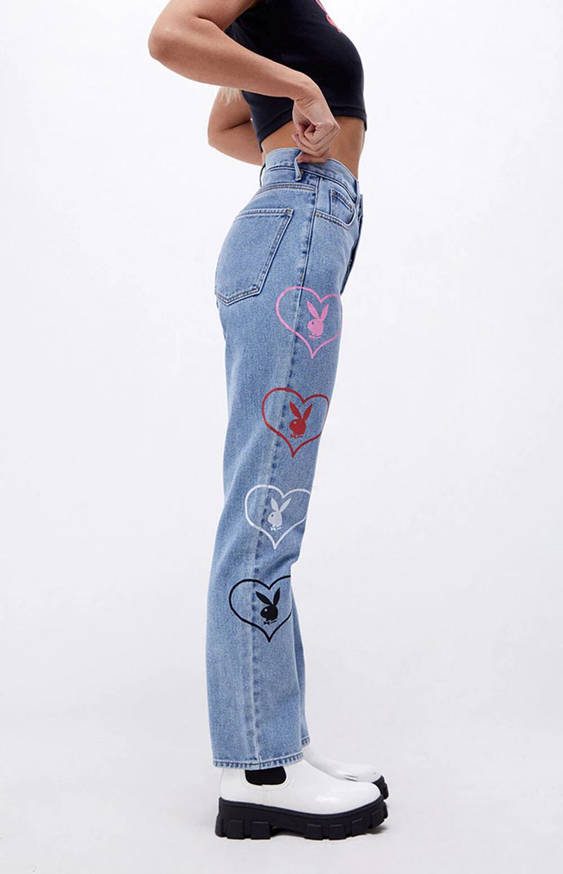 Calça Jeans Playboy Gy Feminino Azuis | ZWKGP8652