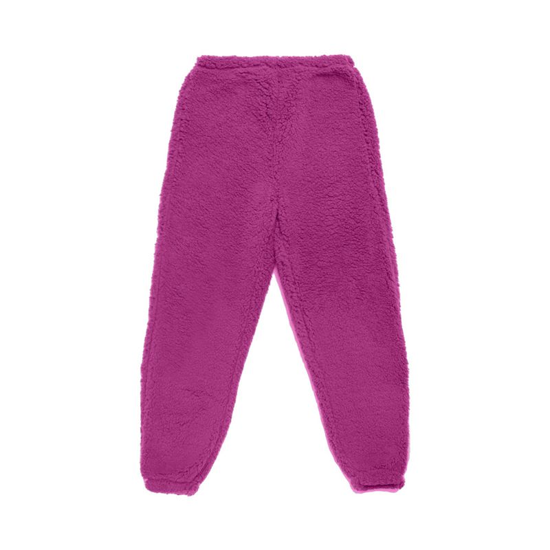 Calças Playboy Bunny Leg Sherpa Sweat Feminino Roxo Escuro | TKABW8410