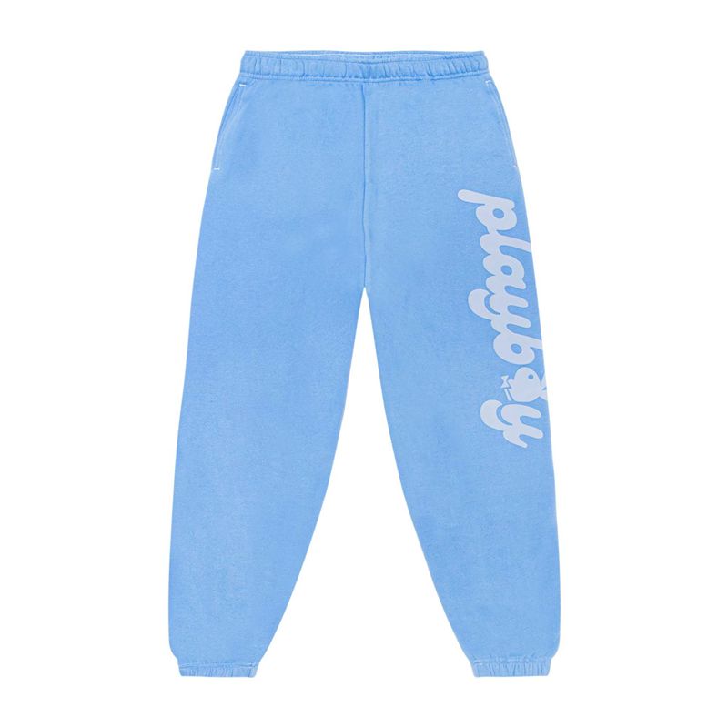 Calças Playboy Club Sweats Feminino Azuis | TXMRF4501