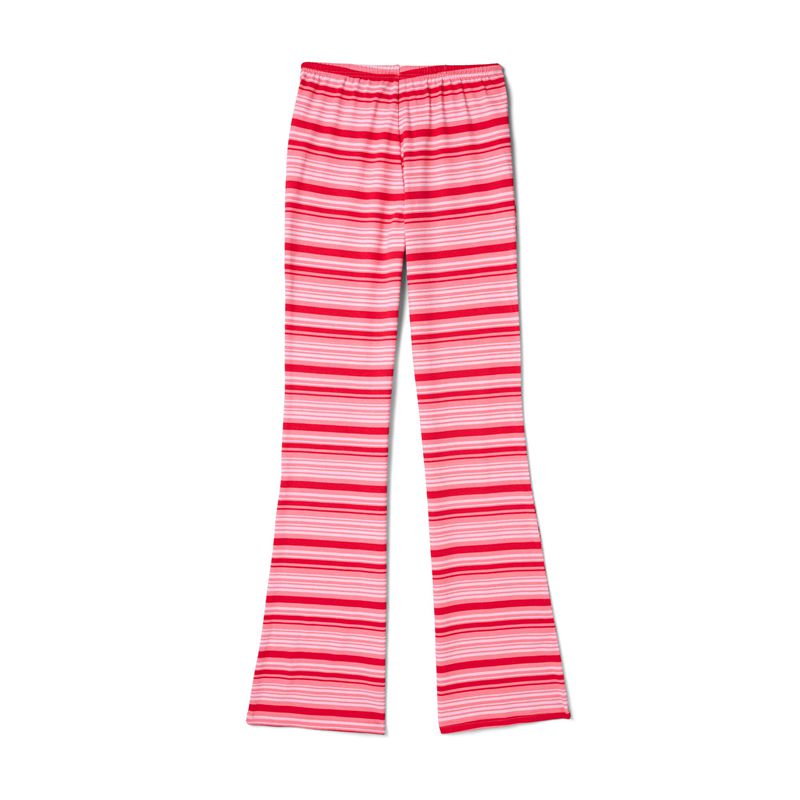 Calças Playboy Crush Stripe Flare Sweats Feminino Vermelhas | SIDUX0746