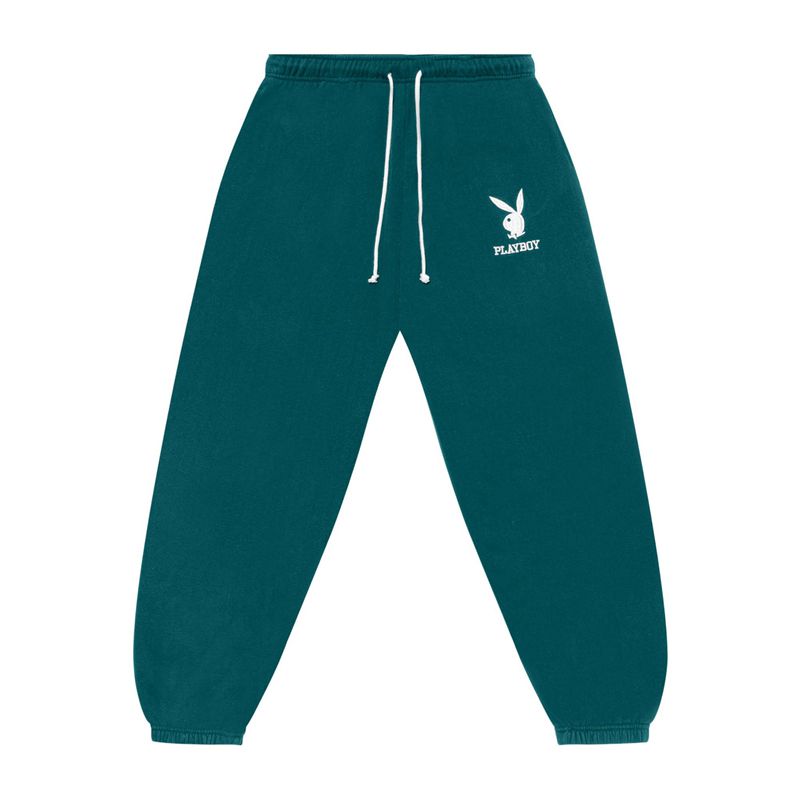 Calças Playboy Graduate Sweats Feminino Verdes | XJNQT1892