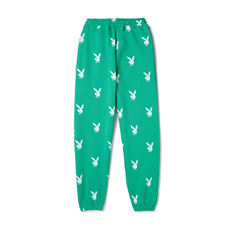 Calças Playboy Green Bunny Joggers Feminino Verdes | TCZEA1056