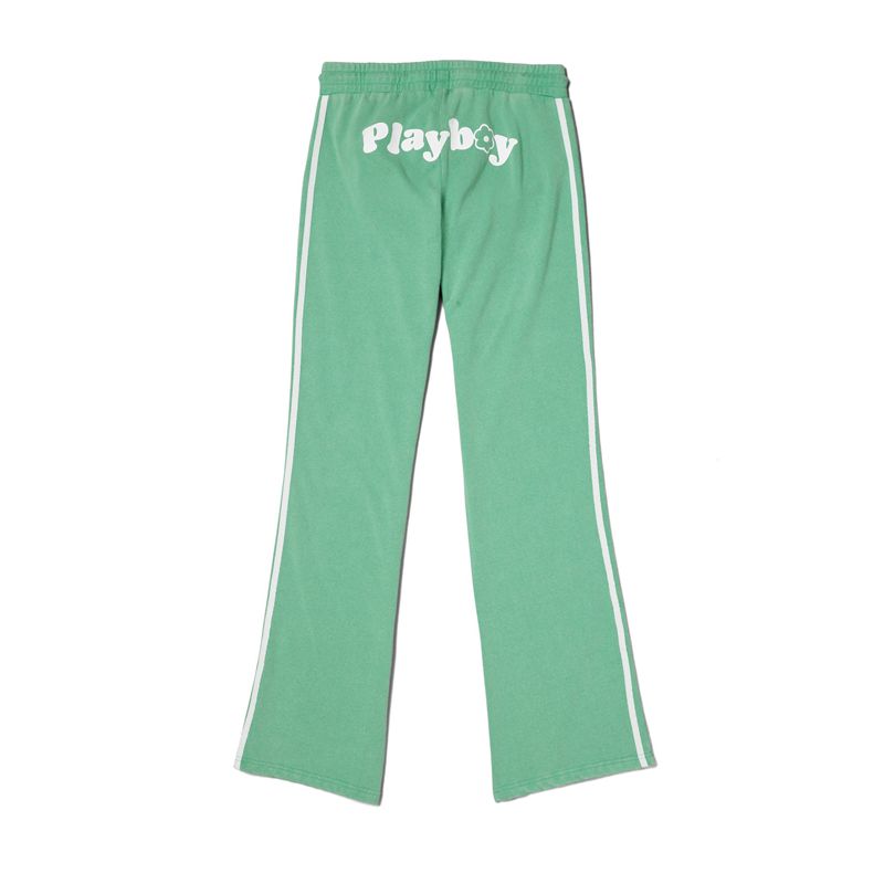 Calças Playboy Green Campfire Flare S Feminino Verdes | QWDEK6825