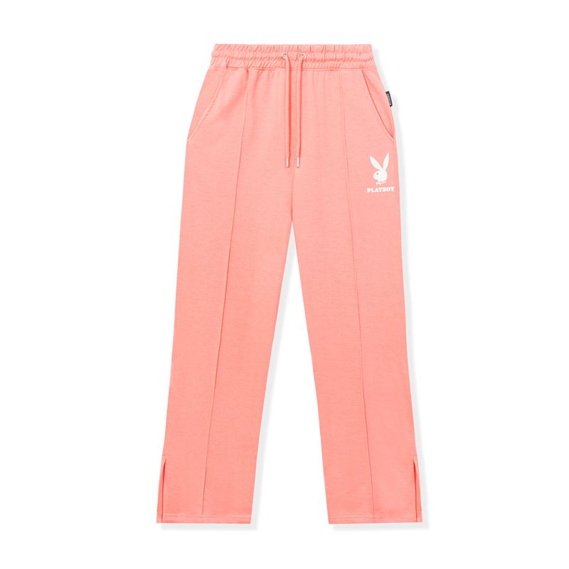 Calças Playboy Logo Sweats Feminino Luz Azuis | KPNIV2319