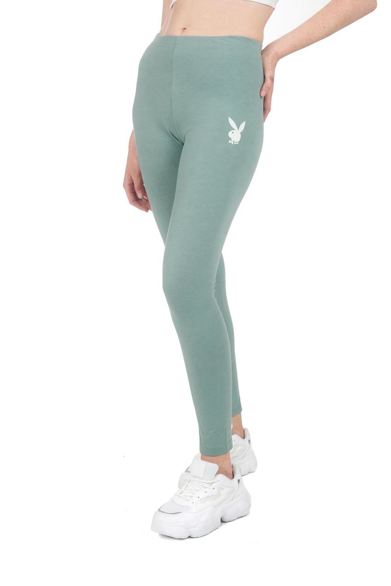 Calças Playboy Missguided Rabbit Head Leggings Feminino Verdes | OTSZB5871