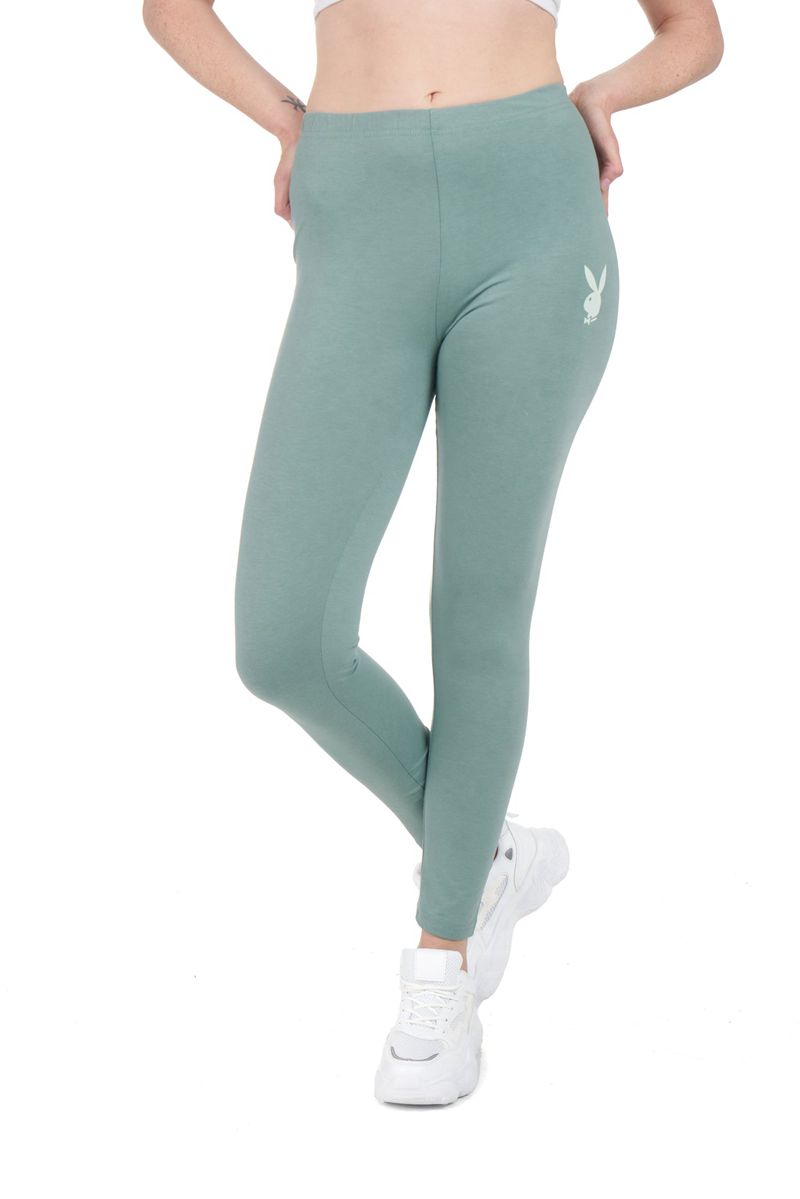 Calças Playboy Missguided Rabbit Head Leggings Feminino Verdes | OTSZB5871