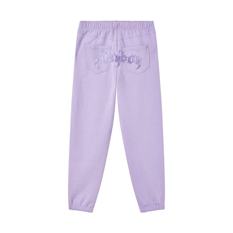 Calças Playboy Purple Masthead Sweat Feminino Roxo | GTHAJ8670