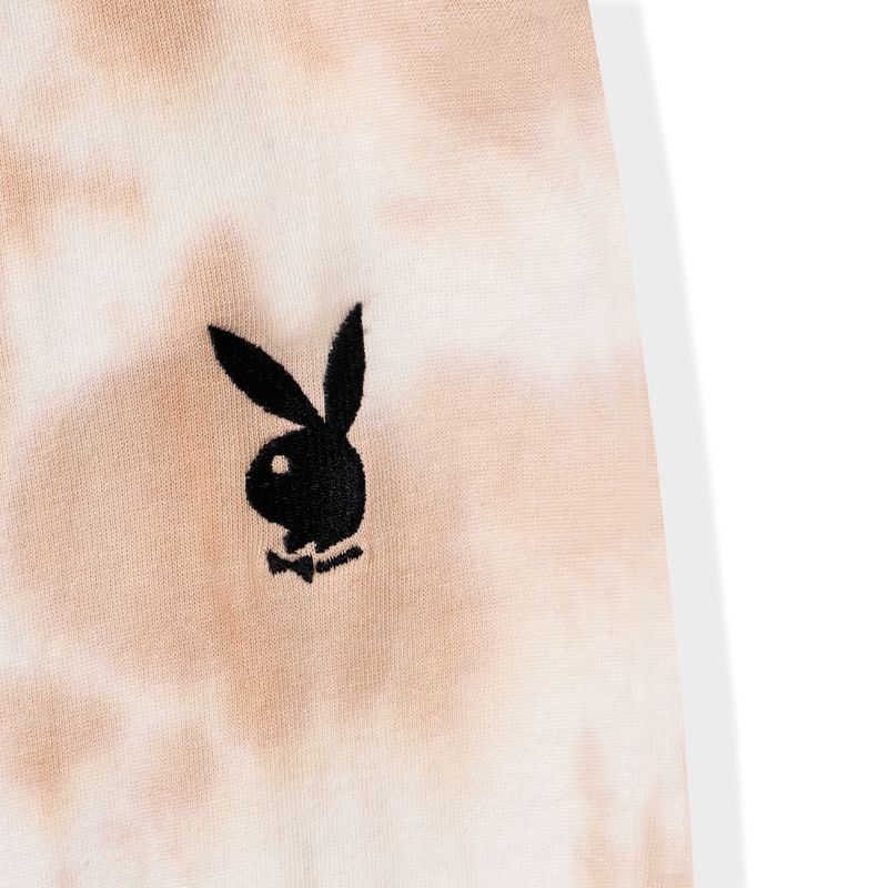 Calças Playboy Tie Dye Oversized Joggers Feminino Branco Laranja | OPXYB9123