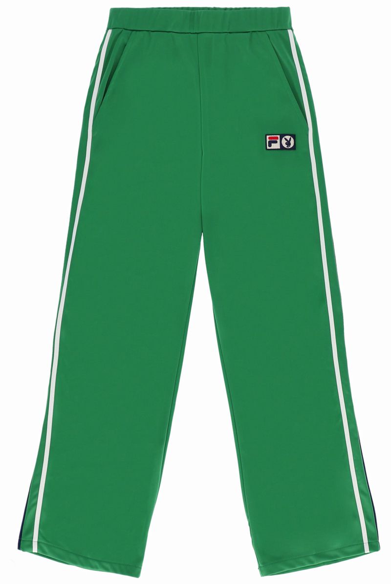 Calças Playboy X Fila Mardi Atletismo Feminino Verdes | VUAKB8639