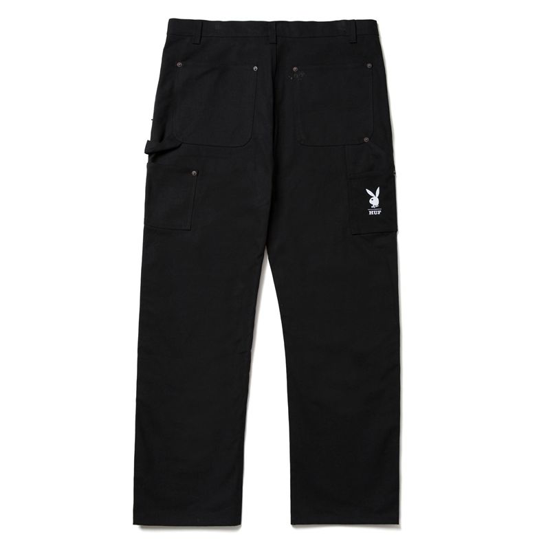 Calças Playboy X Huf Vvs Rabbit Head Masculino Pretas | ANXMF6307