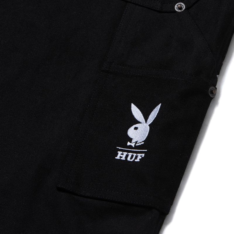 Calças Playboy X Huf Vvs Rabbit Head Masculino Pretas | ANXMF6307