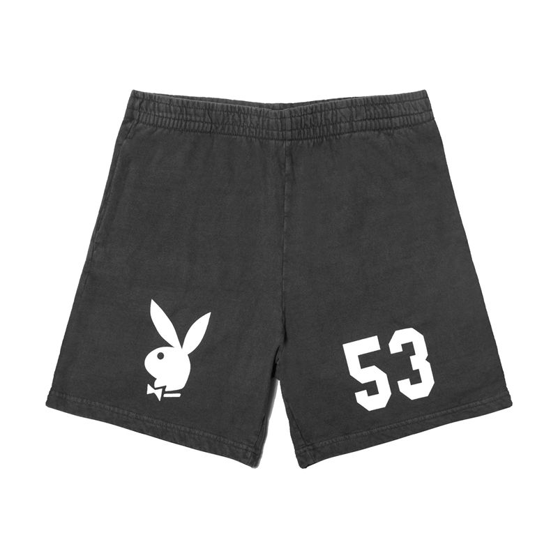 Calções Playboy 1953 Sweats Masculino Pretas | RKYNJ9628