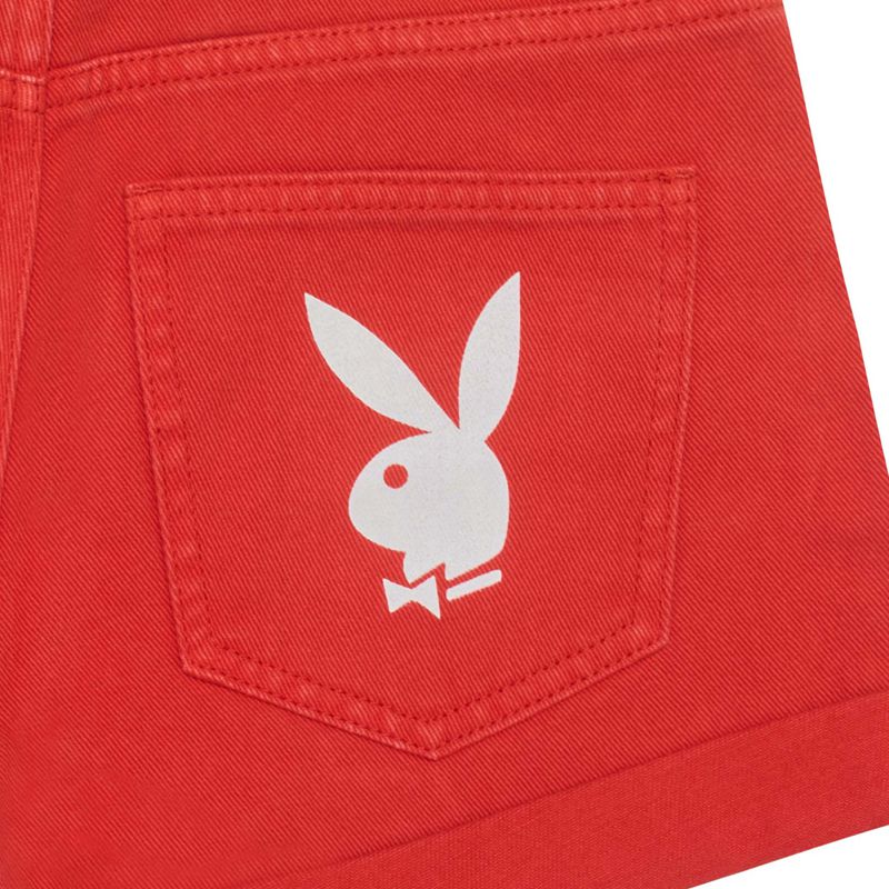 Calções Playboy Bright Bunnys Feminino Vermelhas | ZBGUK8025