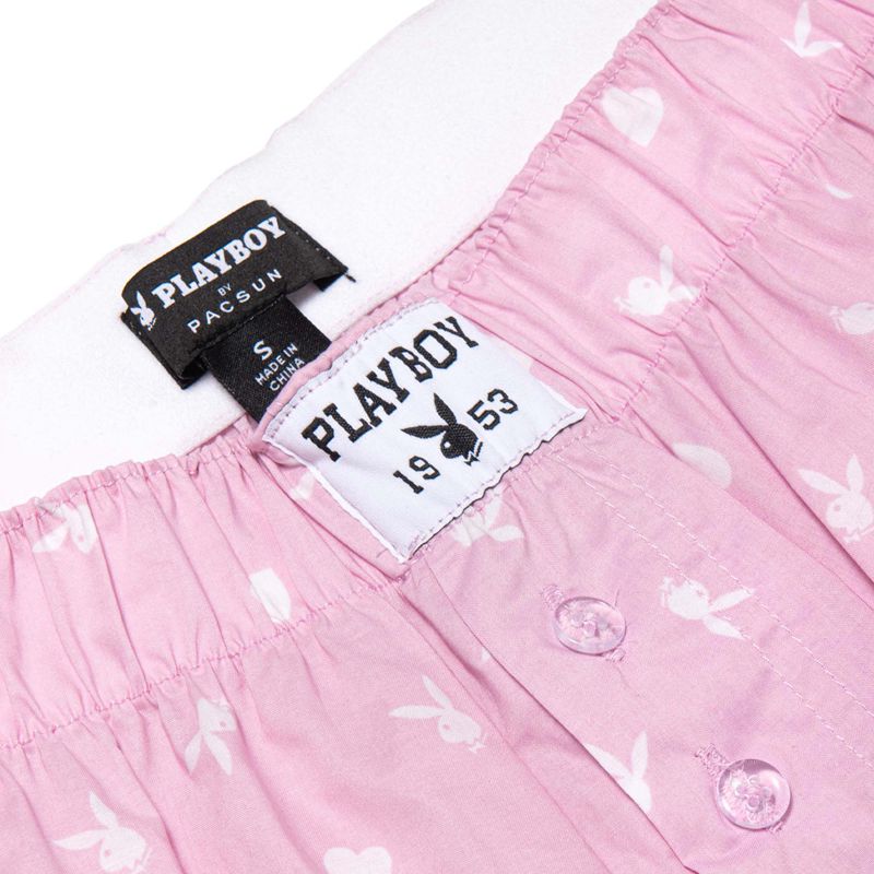 Calções Playboy Bunny Boxers Feminino Pretas | DPYXF5674