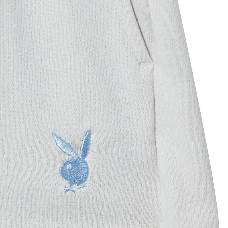 Calções Playboy Club Sweat Feminino Branco | WEBKF1327