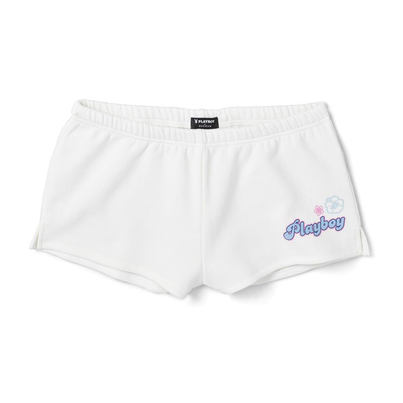 Calções Playboy Coconut Girlys Feminino Branco | RNEWC1836