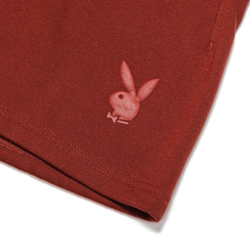 Calções Playboy Haus Sweats Masculino Marrom | ISPCN9728