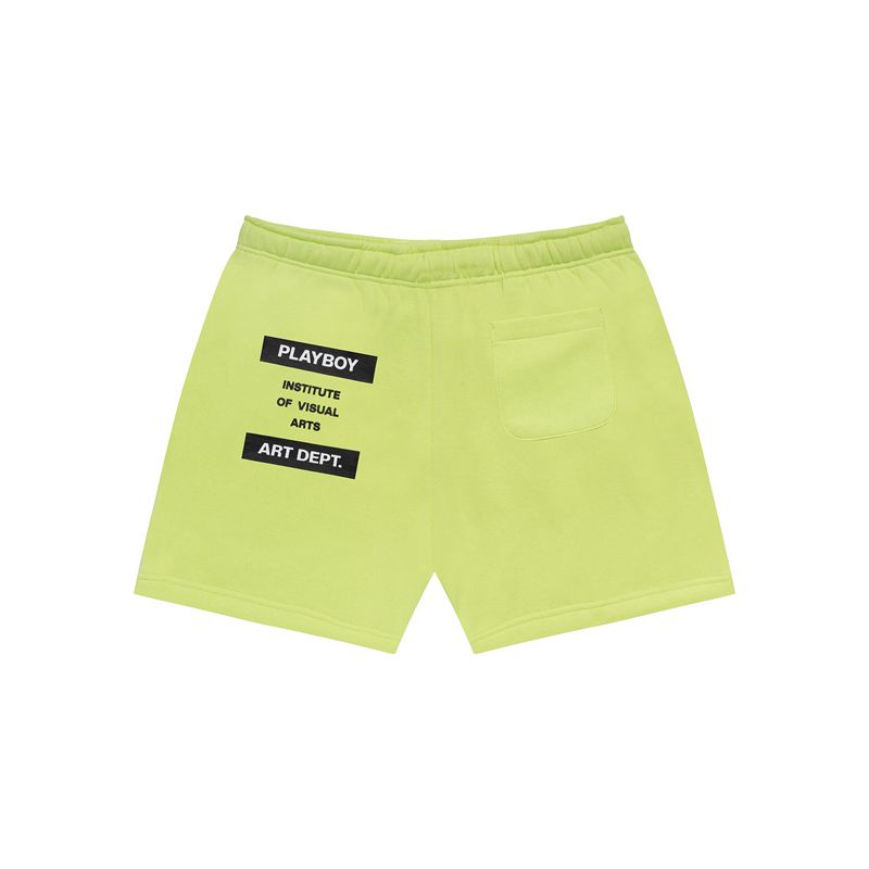 Calções Playboy Invite Only Sweats Masculino Verdes | JALRW5287