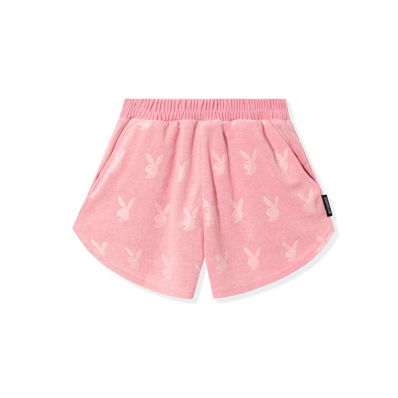 Calções Playboy Missguided Esportivos Corrida Feminino Rosa | IQCSU4325