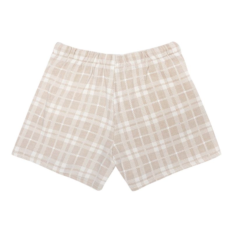 Calções Playboy Oversized Plaid Feminino Marrom | NFWYU4218