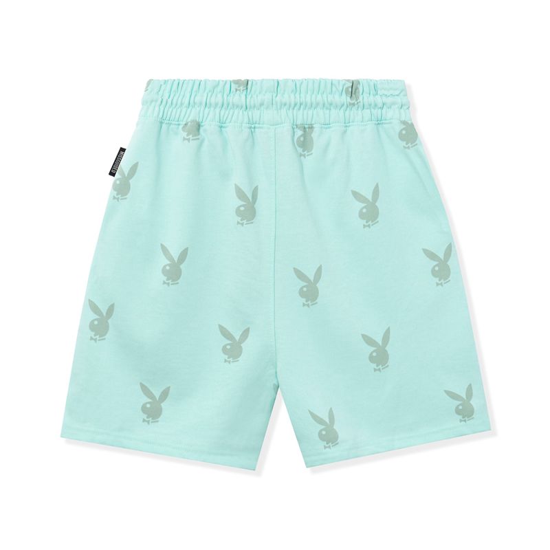 Calções Playboy Rabbit Head Boyfriend Feminino Verdes | GCYZH9786