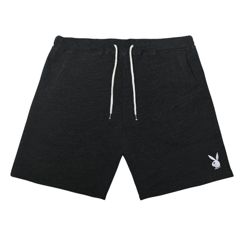 Calções Playboy Rabbit Head Sweat Masculino Cinzentas | JALCH7243