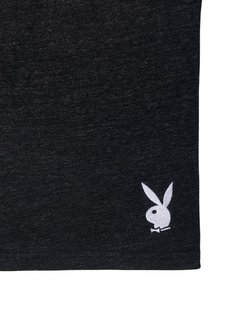 Calções Playboy Rabbit Head Sweat Masculino Cinzentas | JALCH7243