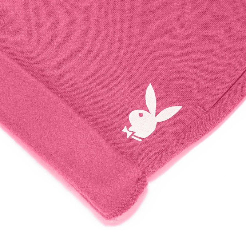 Calções Playboy Rolled Sweat Feminino Rosa | HWDNS1042