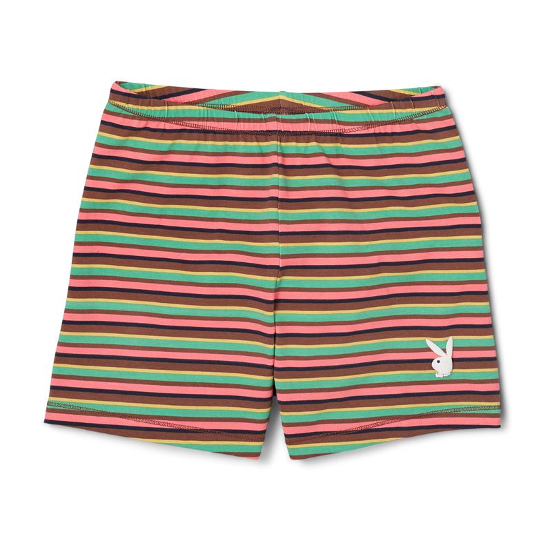 Calções Playboy Striped Bikers Feminino Multicoloridas | BRPJG2150