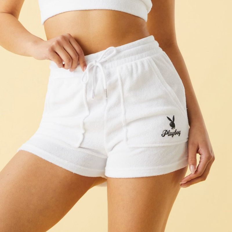 Calções Playboy Terry Feminino Marrom | DSRXC8316