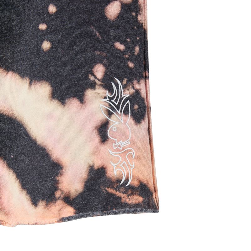 Calções Playboy Tie-Dye Grunge Sweat Feminino Multicoloridas | MBZJE9817