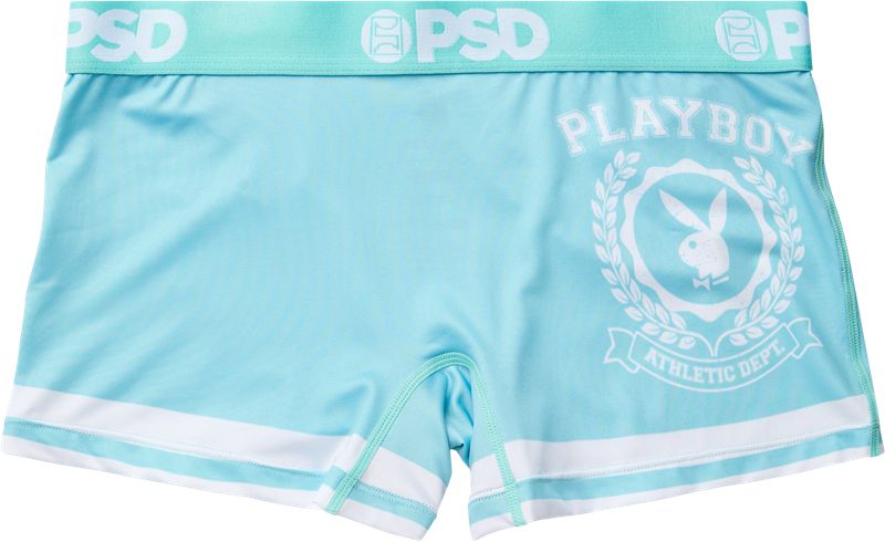 Calções Playboy Varsity Boy Feminino Azuis | MGRNB5062