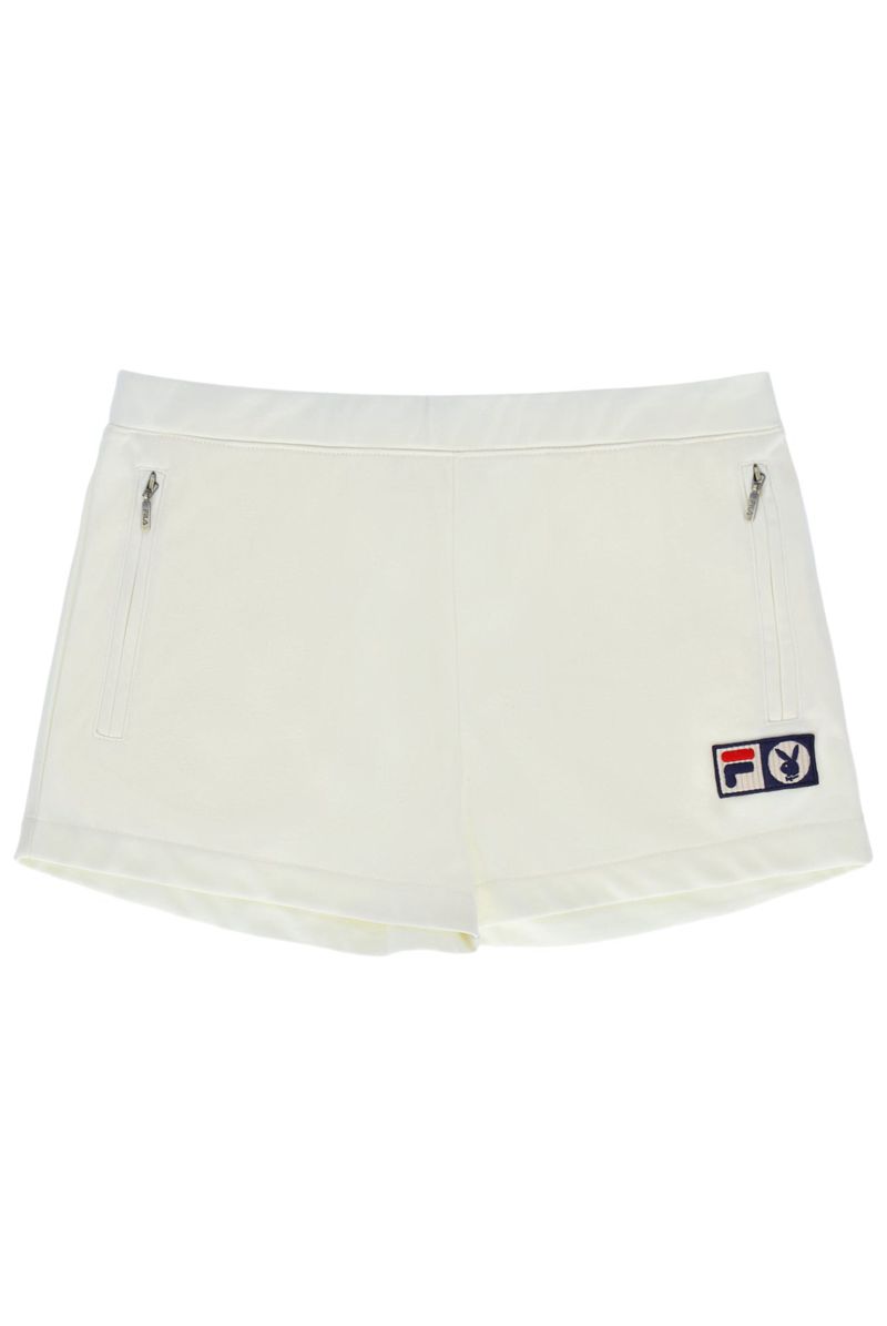 Calções Playboy X Fila Jeana Feminino Branco | ZREOW2374