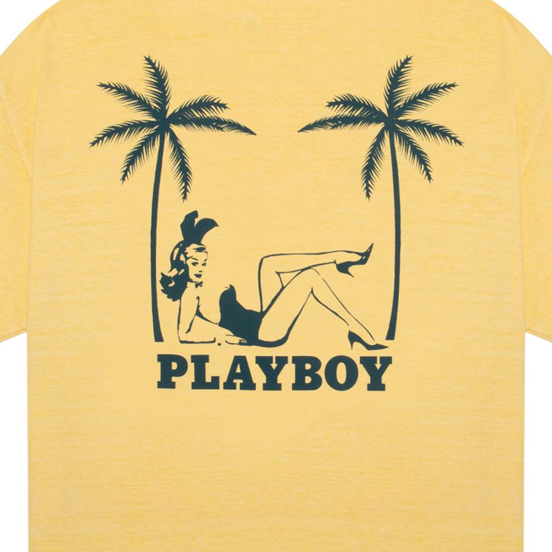 Camisas Playboy Crest Masculino Amarelas | DKJRC0748