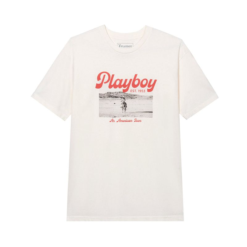 Camisas Playboy Desperado American Icon Masculino Branco | HZAPD5789